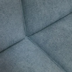 Canapé En Tissu|Canapé 4 Places*alinea Canapé grand angle gauche fixe en tissu tramé - Bleu