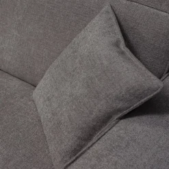 Canapé 4 Places|Canapé Fixe*alinea Canapé grand angle gauche fixe en tissu tramé - Gris borie