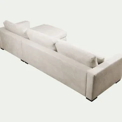 Canapé 4 Places|Canapé Fixe*alinea Canapé grand angle gauche fixe en tissu Bloq - roucas Beige