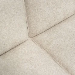 Canapé En Tissu|Canapé 4 Places*alinea Canapé grand angle gauche fixe en tissu tramé - Beige