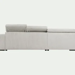 Canapé En Velours|Canapé D'Angle*alinea Canapé grand angle gauche convertible en tissu Castello - roucas Beige