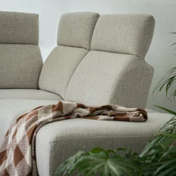 Canapé 5 Places|Canapé D'Angle*alinea Canapé grand d'angle droit en tissu avec fonction avance-recul - roucas Beige