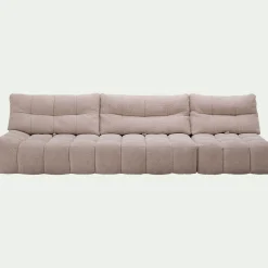 Canapé En Tissu|Canapé 4 Places*alinea Canapé modulable avec chauffeuse - Beige