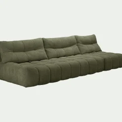 Canapé En Tissu|Canapé 4 Places*alinea Canapé modulable avec chauffeuse - cèdre Vert