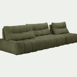Canapé En Tissu|Canapé 4 Places*alinea Canapé modulable avec chauffeuse - cèdre Vert