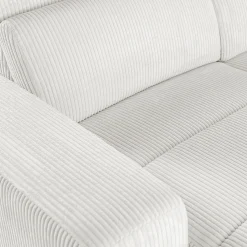 Canapé En Velours|Canapé 6 Places Et Plus*alinea Canapé panoramique convertible avec méridienne droite en tissu castello - roucas Beige