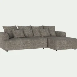 Canapé 3 Places|Canapé Fixe*alinea Canapé petit angle droit fixe en tissu Genesis - alpilles Beige