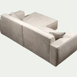 Canapé En Tissu|Canapé 2 Places*alinea Canapé petit angle gauche fixe en tissu Genesis - Beige