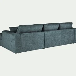 Canapé En Tissu|Canapé 3 Places*alinea Canapé petit angle gauche fixe en tissu chenille benjo - calaluna Bleu