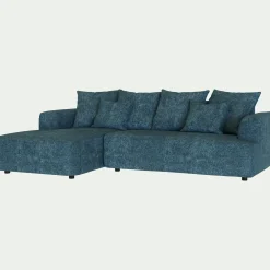 Canapé Fixe|Canapé D'Angle*alinea Canapé petit angle gauche fixe en tissu Genesis - figuerolles Bleu