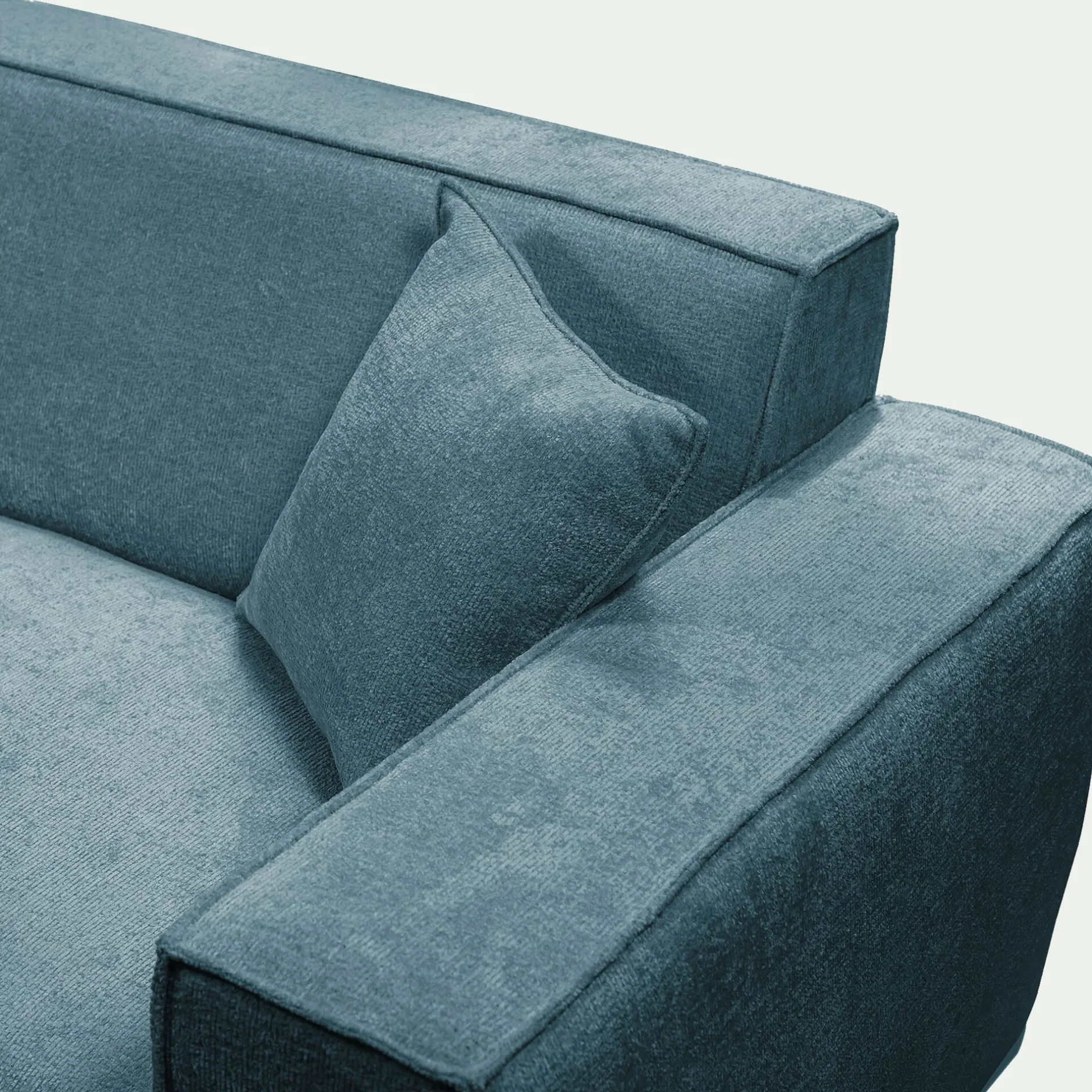 Canapé En Tissu|Canapé 2 Places*alinea Canapé petit angle gauche fixe en tissu genesis - Bleu