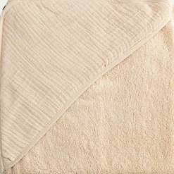 Bureau Enfant|Linge Pour Bébé*alinea Cape de bain en éponge bio 75x75cm - écru Beige