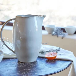 Pichet, Bouteille En Verre Et Carafe|Verre Et Carafe De Noël*alinea Carafe avec anse en grès 1,1L - alpilles Beige