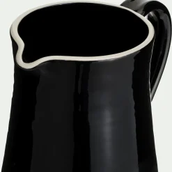 Pichet, Bouteille En Verre Et Carafe|Verre Et Carafe De Noël*alinea Carafe avec anse en grès 2L - Noir