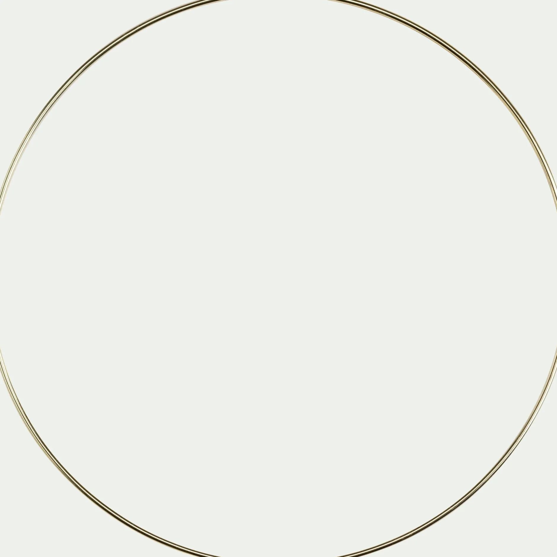 Loisirs Créatifs*alinea Cercle à décorer en acier D30cm - doré métallisé