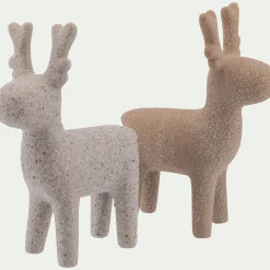 Décoration De La Table De Noël|Objet Décoratif De Noël*alinea Cerf à poser H18,5cm - (modèle aléatoire) Beige