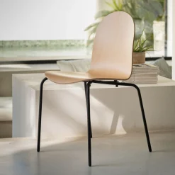 Chaise De Salle À Manger*alinea Chaise avec coque en contreplaqué moulé de hêtre - Bois clair