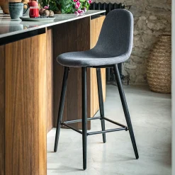 Tabouret Haut De Bar*alinea Chaise de bar - ardoise H66cm Gris