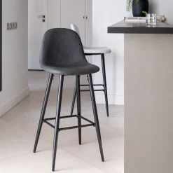 Tabouret Haut De Bar*alinea Chaise de bar - H75cm Noir