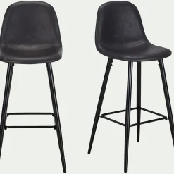 Tabouret Haut De Bar*alinea Chaise de bar - H75cm Noir