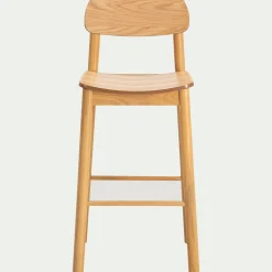 Tabouret Haut De Bar*alinea Chaise de bar en chêne et hévéa H105cm - Bois clair