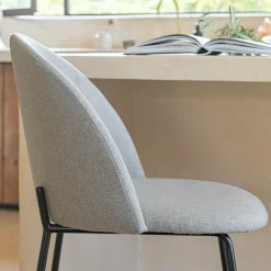 Tabouret Haut De Bar*alinea Chaise de bar en tissu H66cm - Beige