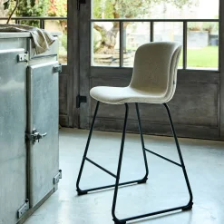 Tabouret Haut De Bar*alinea Chaise de bar en tissu H66cm - Beige