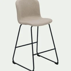 Tabouret Haut De Bar*alinea Chaise de bar en tissu H66cm - Beige