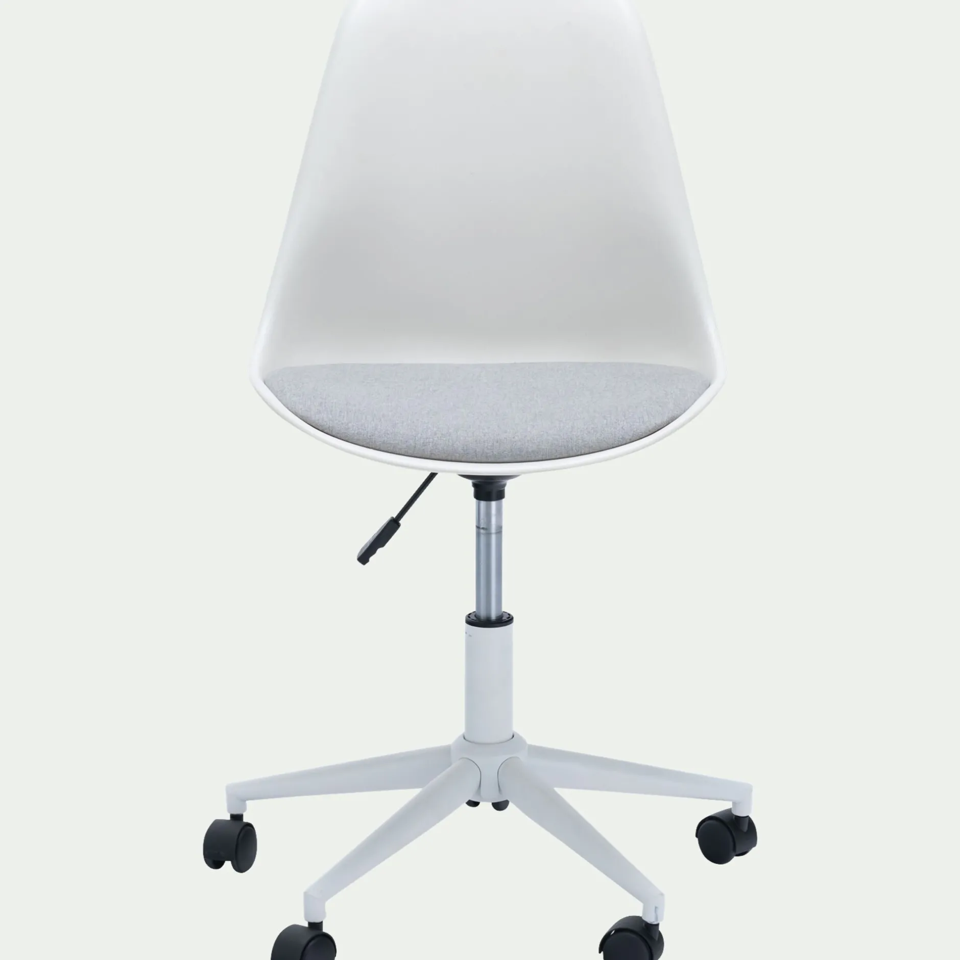 Table Et Chaise Enfant*alinea Chaise de bureau dactylo en tissu à roulettes - Blanc