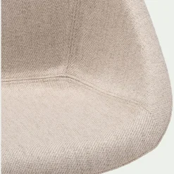 Chaise De Salle À Manger*alinea Chaise de bureau rotative en tissu - Beige