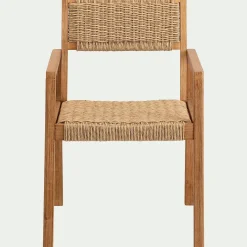 Chaise De Jardin*alinea Chaise de jardin avec accoudoirs en acacia - Bois foncé