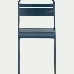 Chaise De Jardin*alinea Chaise de jardin empilable en acier - figuerolles Bleu