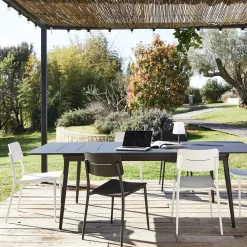 Chaise De Jardin|Chaise De Salle À Manger*alinea Chaise de jardin empilable en aluminium - Noir