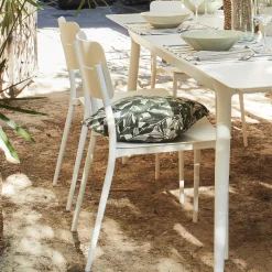 Chaise De Jardin|Chaise De Salle À Manger*alinea Chaise de jardin empilable en aluminium - Blanc