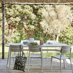 Chaise De Jardin|Chaise De Salle À Manger*alinea Chaise de jardin empilable en aluminium - Blanc