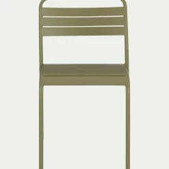Chaise De Jardin*alinea Chaise de jardin empilable en acier - kaki Vert