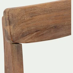 Chaise De Jardin|Chaise De Salle À Manger*alinea Chaise de jardin en acacia et assise en corde - Bois foncé