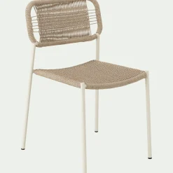 Chaise De Jardin*alinea Chaise de jardin en acier et cordage - beige