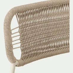 Chaise De Jardin*alinea Chaise de jardin en acier et cordage - beige