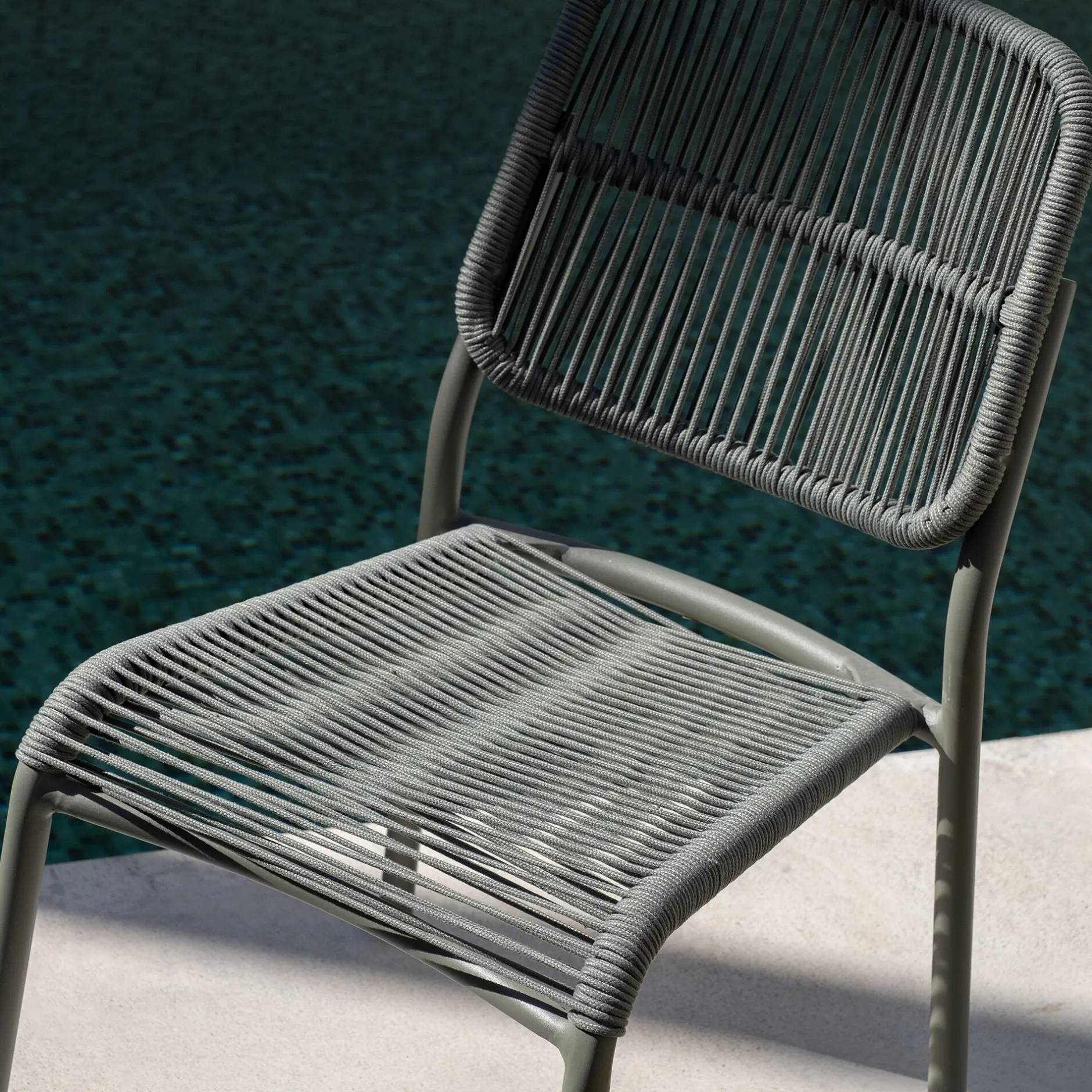 Chaise De Jardin*alinea Chaise de jardin en corde tissée - cèdre Vert