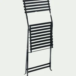 Chaise De Jardin*alinea Chaise de jardin pliante en acier - Noir