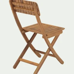 Chaise De Jardin*alinea Chaise de jardin pliante en acacia huilé - Bois foncé