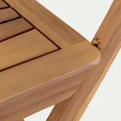 Chaise De Jardin*alinea Chaise de jardin pliante en acacia huilé - Bois foncé