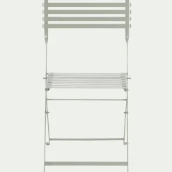 Chaise De Jardin*alinea Chaise de jardin pliante en acier - olivier Vert