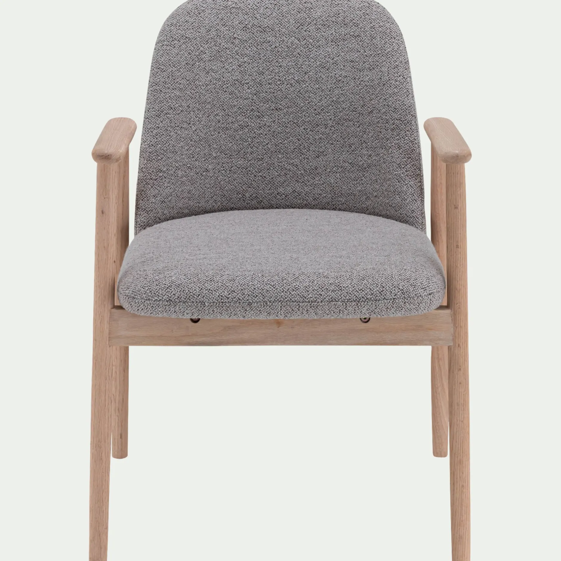 Chaise De Salle À Manger*alinea Chaise de repas avec accoudoirs en tissu - Gris