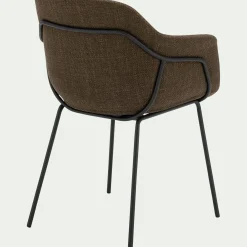 Chaise De Salle À Manger*alinea Chaise de repas avec accoudoirs en tissu - cèdre Vert