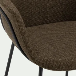 Chaise De Salle À Manger*alinea Chaise de repas avec accoudoirs en tissu - cèdre Vert