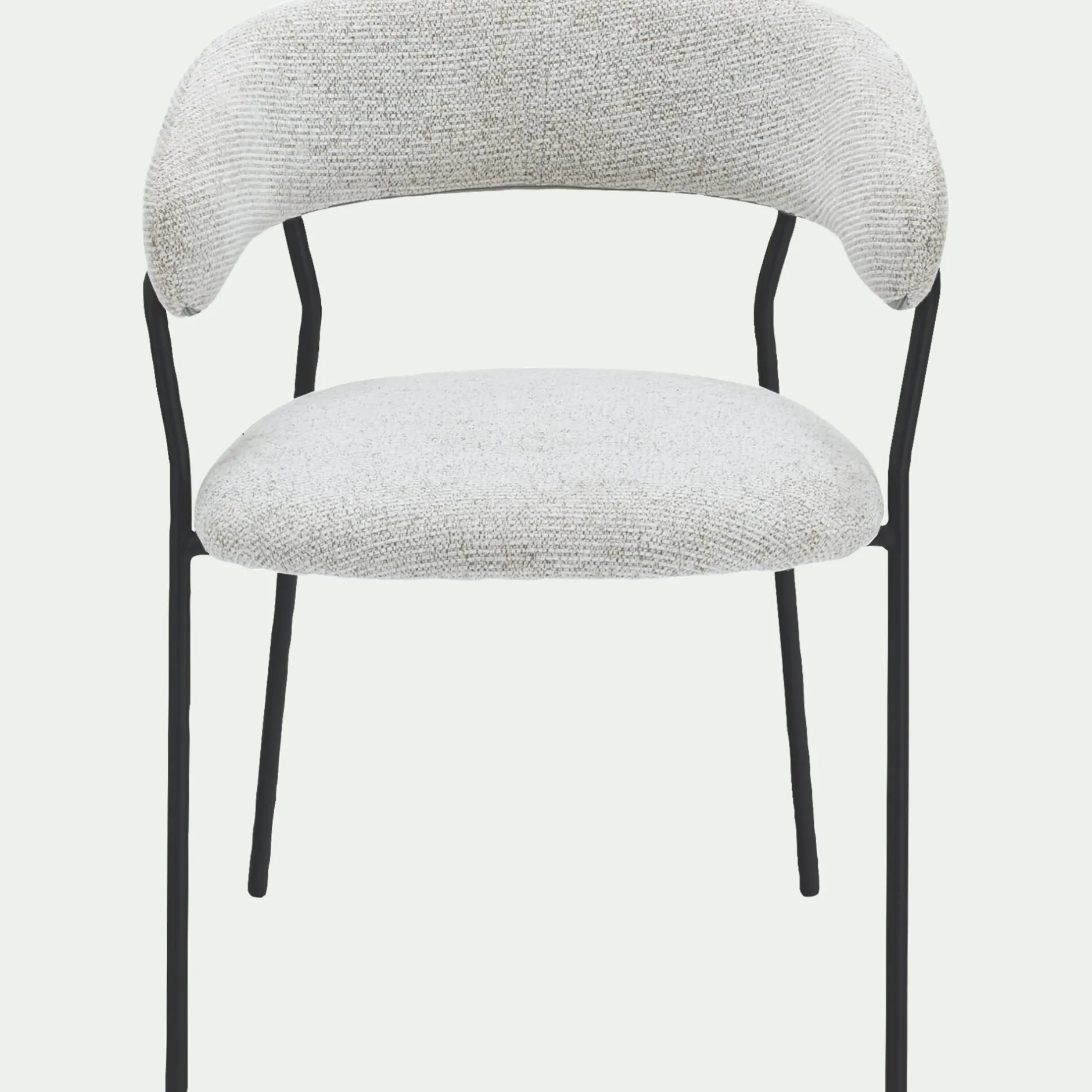 Chaise De Salle À Manger*alinea Chaise de repas avec accoudoirs en tissu - Beige