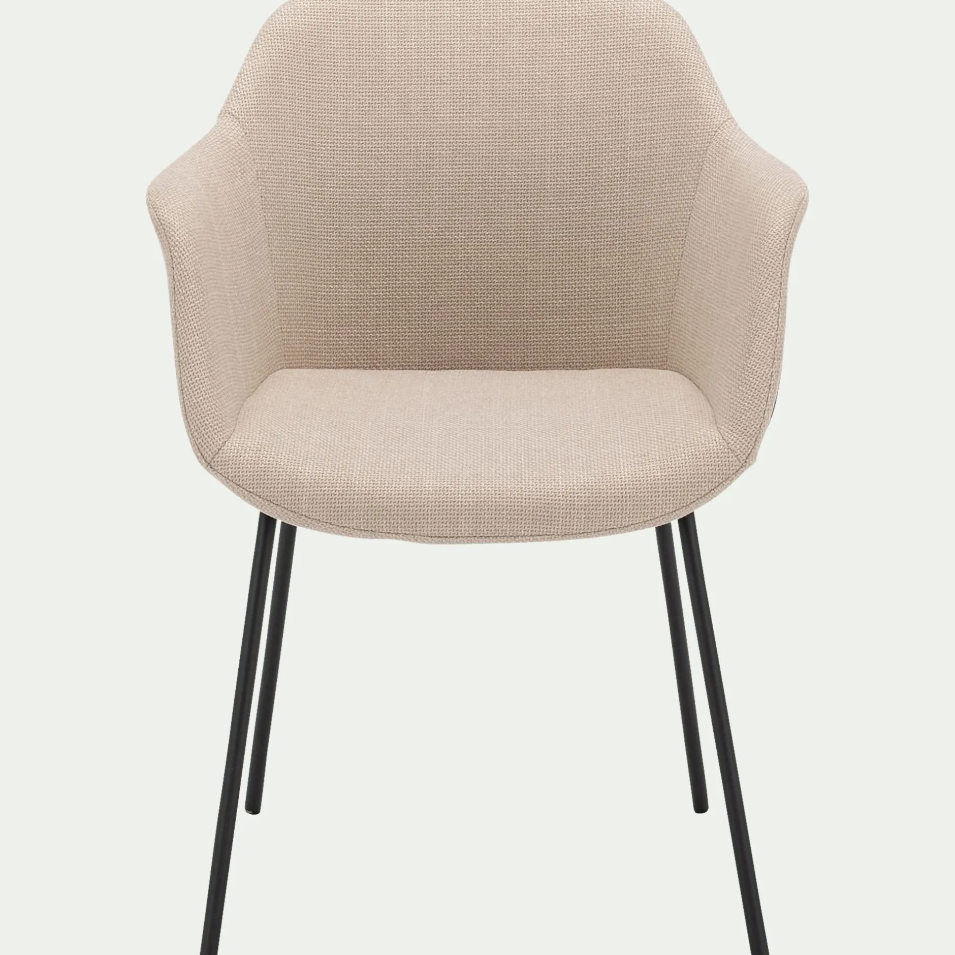 Chaise De Salle À Manger*alinea Chaise de repas avec accoudoirs en tissu - alpilles Beige