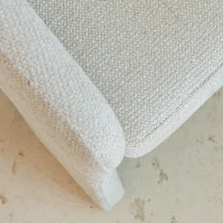 Chaise De Salle À Manger*alinea Chaise de repas contemporaine avec accoudoirs en tissu - Beige